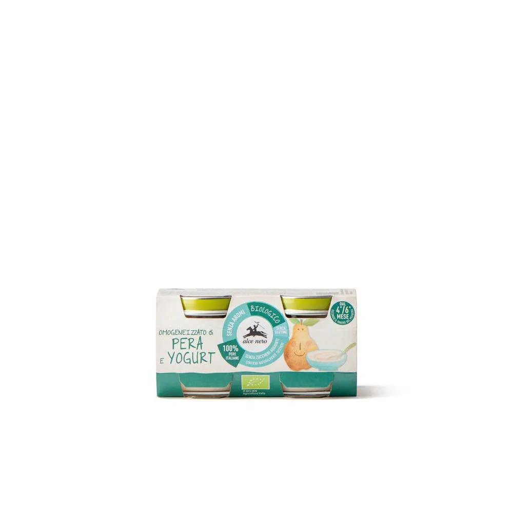 Baby omogeneizzato di pera e yogurt bio gr. 80 x 2
