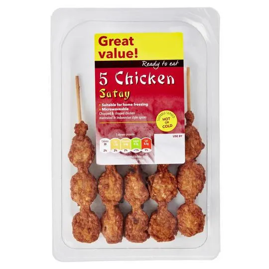 Chicken Satay 5 Pack 80g