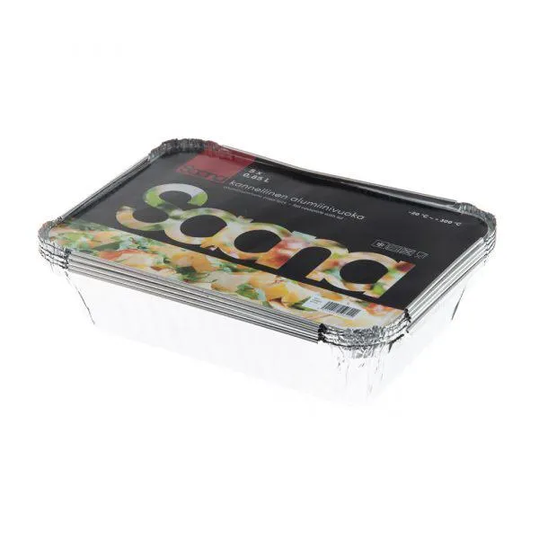 ALUMIINIVUOKA 0,85L 5KPL SAANA