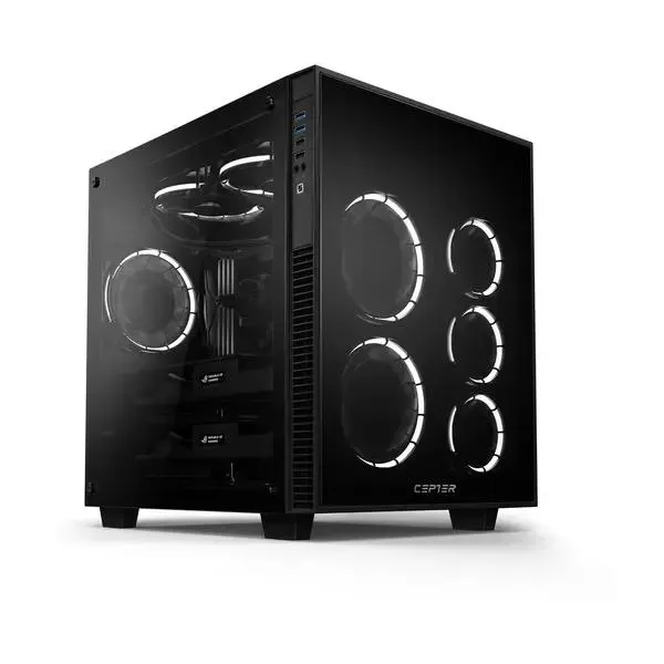 CEPTER CARAPACE CUBE T.G RGB BOX TIETOKONEKOTELO