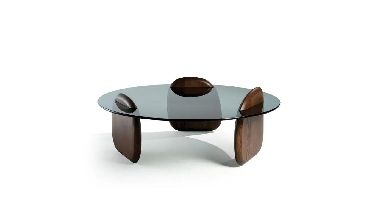 SHARK cocktail table - stained ash wood