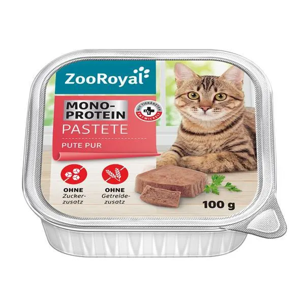 ZooRoyal Pastete Pute Pur Mono-Protein