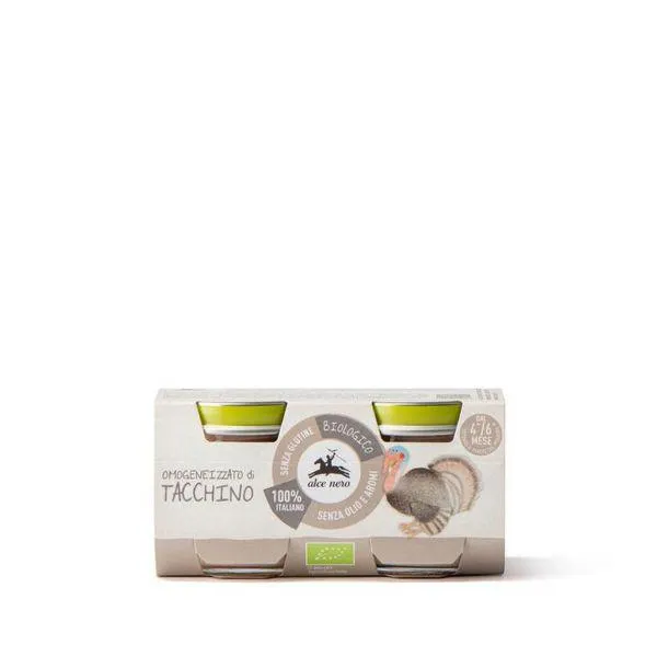 Alce Nero Baby omogeneizzato di tacchino bio gr.80x2