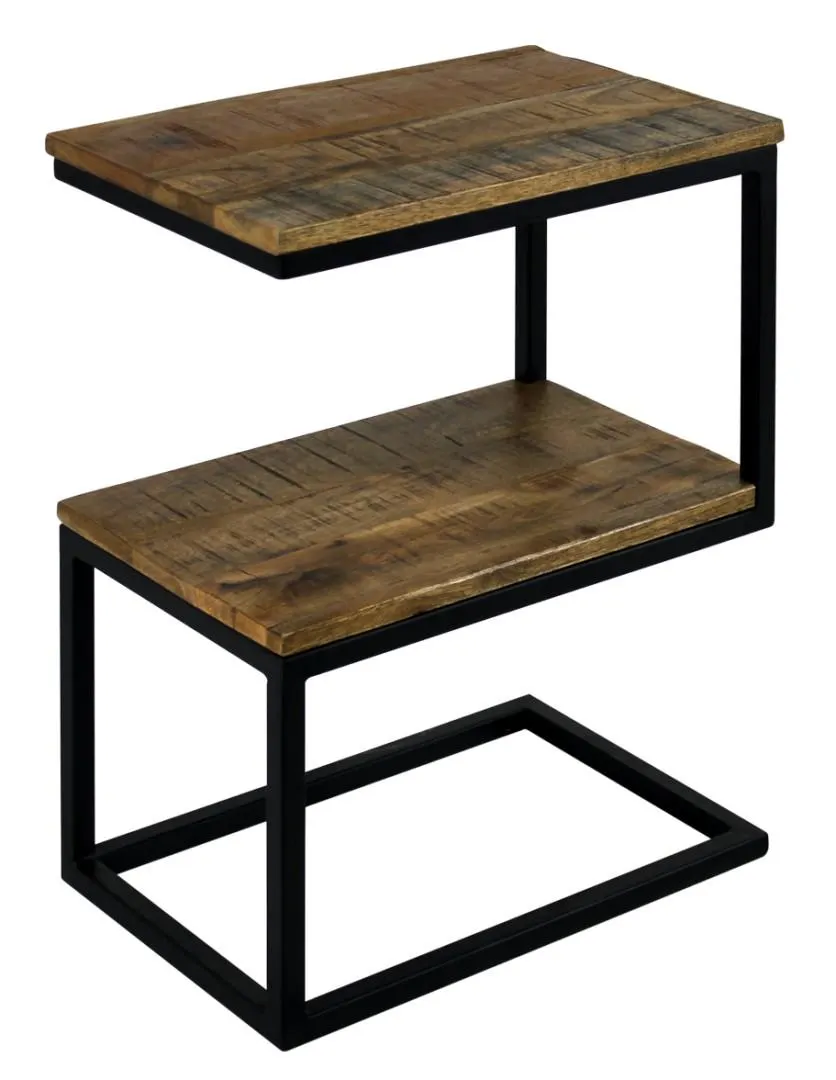 LOFTY-sivupöytä 45 x 30 cm Ruskea/Musta