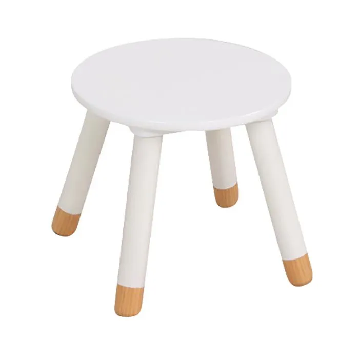 Tamborete Douceur Branco 24x26x24cm