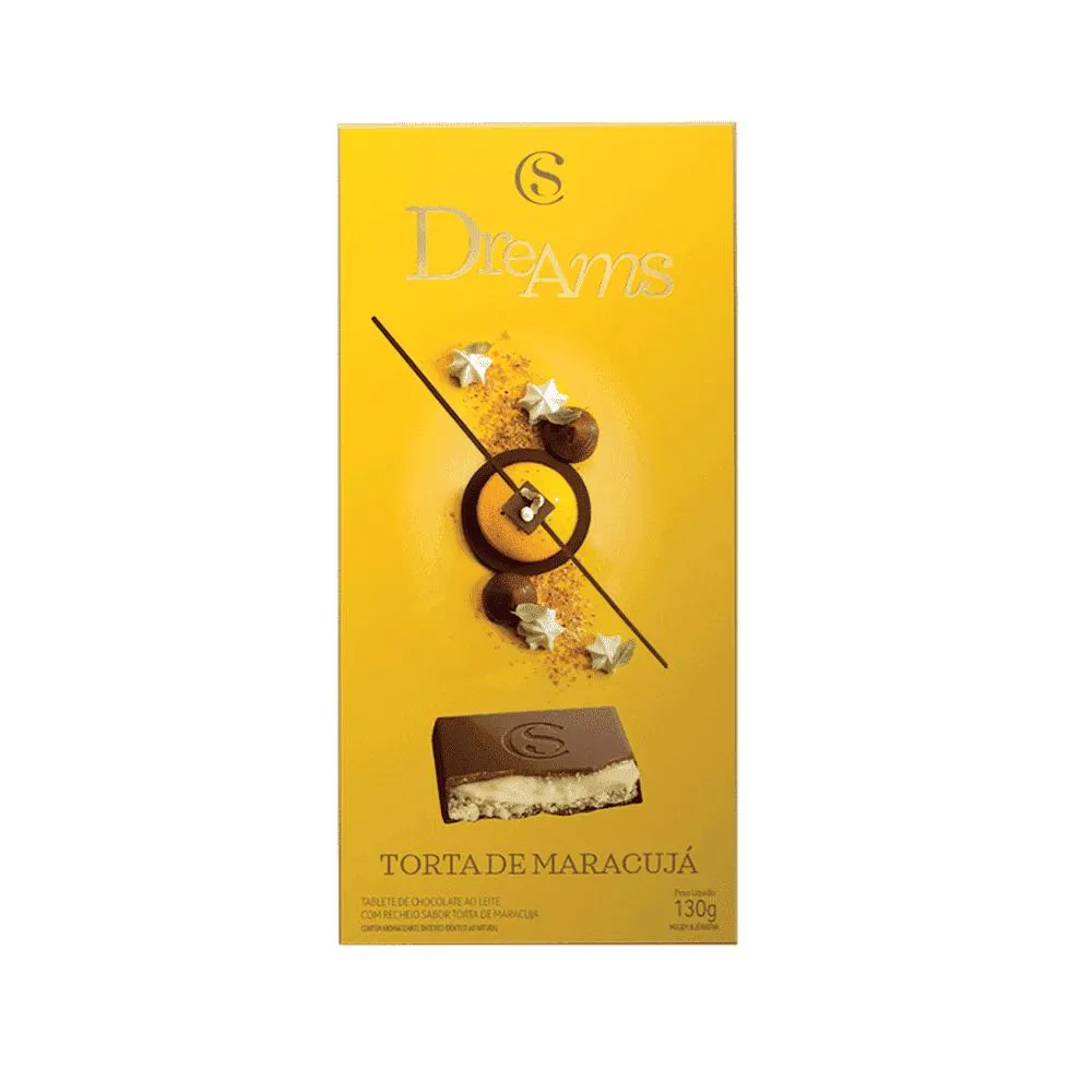 TABLETE DREAMS TORTA DE MARACUJÁ 130G