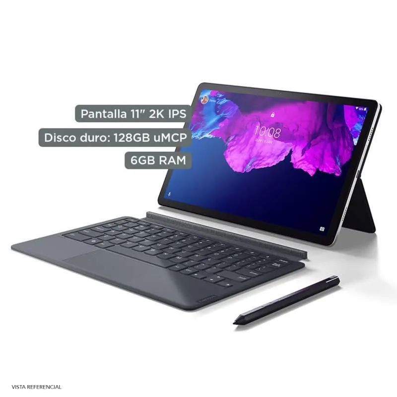 Tab P11 Snapdragon 662 11" 2K 128GB 6GB RAM Slate Grey + Keyboard Pack y Precisión Pen 2