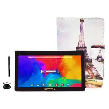 Linsay 7in. Quad Core Tablet with Paris Leather Case
