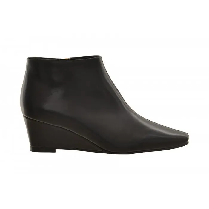 Saffron Browne Leather Wedge Bootie
