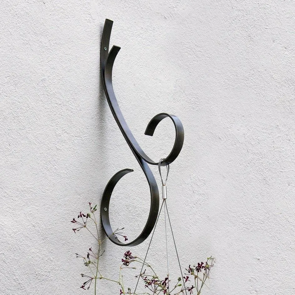 Scroll wall hook - graphite
