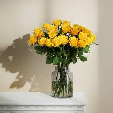 24 Fairtrade Yellow Roses