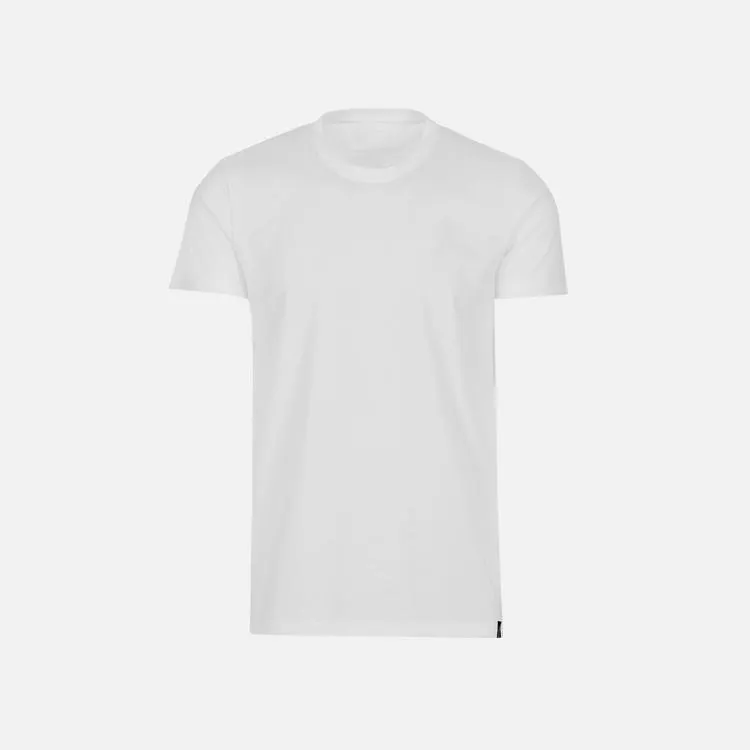 Slim Fit T-Shirt aus DELUXE Baumwolle Weiss