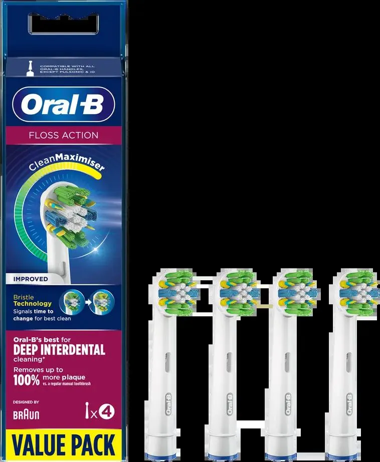 Oral-B FlossAction vaihtoharja CleanMaximiser -tekniikalla 4kpl