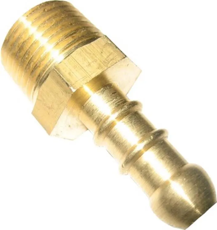 Gimeg slangpilaar messing 1/4 buiten