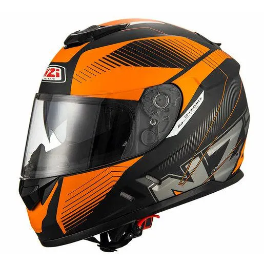 Cerrado CASCO NZI SYMBIO2DUO NARANJA-NEGRO