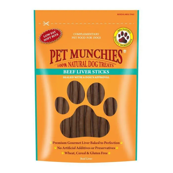 Pet Munchies Beef Liver Sticks 90G