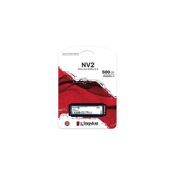 Ssd Interno Kingston 500Gb M.2 Nv2 Pci-Express 4.0 Nvme 2100 - 3500Mb/S Snv2S/500