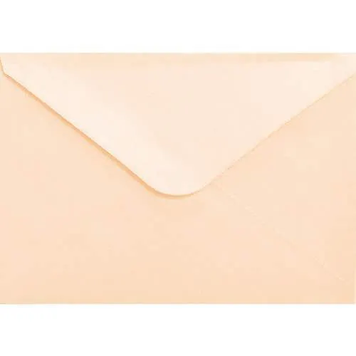 Helmiäiskirjekuori C6 10kpl persikka