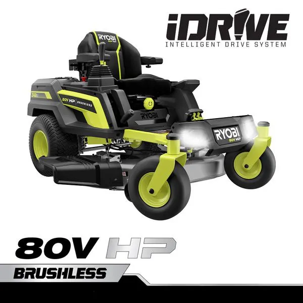 80V HP BRUSHLESS 42" LITHIUM ELECTRIC ZERO TURN RIDING MOWER