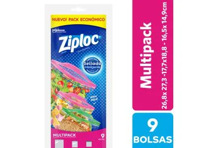 BOLSAS ZIPLOC MULTIPACK 9 un