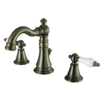 Fauceture English Classic Porcelain Lever Widespread Bathroom Faucet