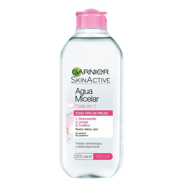 Agua Micelar Desmaquillante Garnier Skin Active x 400 Ml