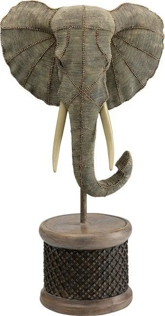 Deko Objekt Elephant Head Pearls 76