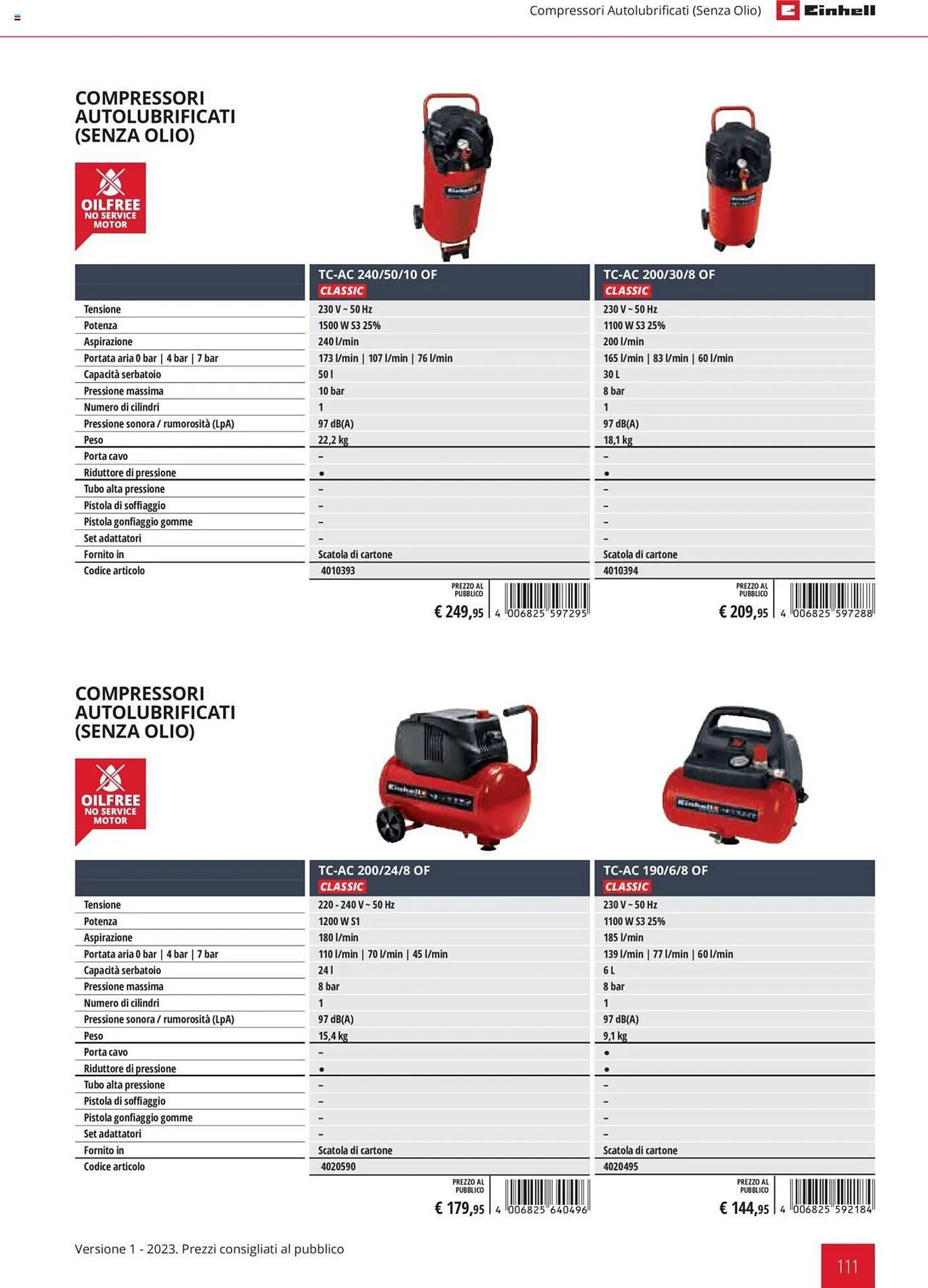 Volantino Einhell da 1 febbraio a 31 dicembre di 2023 - Pagina del volantino 111