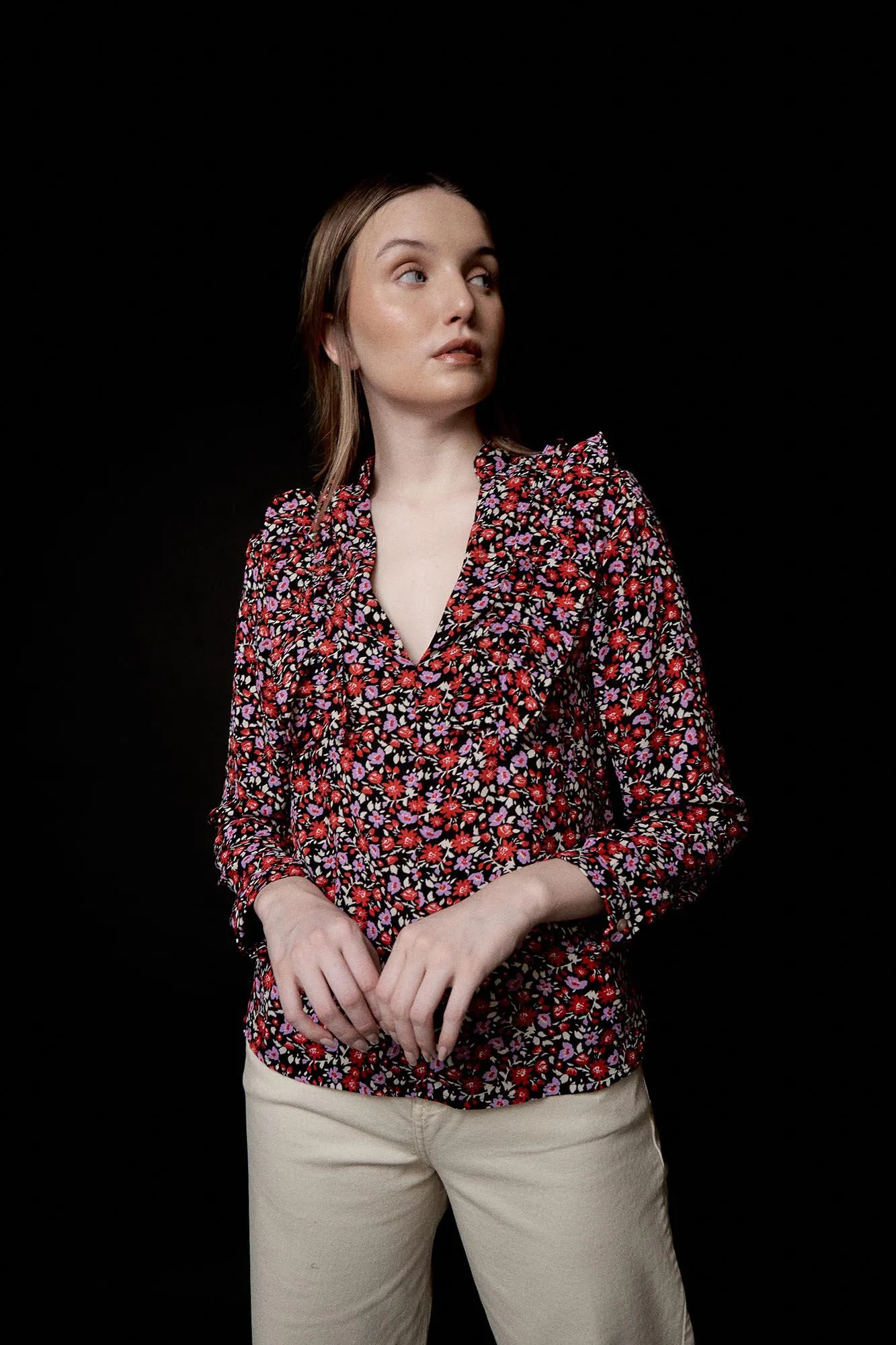 BLUSA HARING LIBERTY ROJO