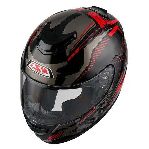 Cerrado CASCO NZI FUSION CERRADO NEGRO-ROJO-GRIS