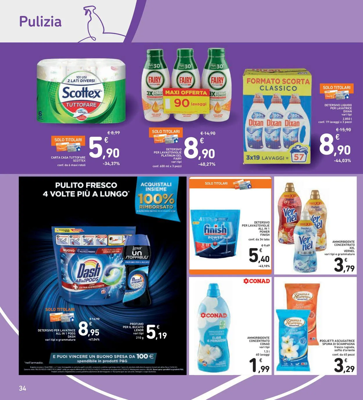 Conad Volantino attuale da 4 gennaio a 1 febbraio di 2024 - Pagina del volantino 34