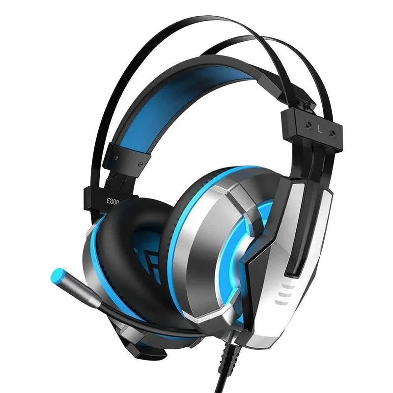 EKSA E800 Upgraded Stereo Surround Over-Ear Wired Gaming Headset - Blue | EKSA-E800