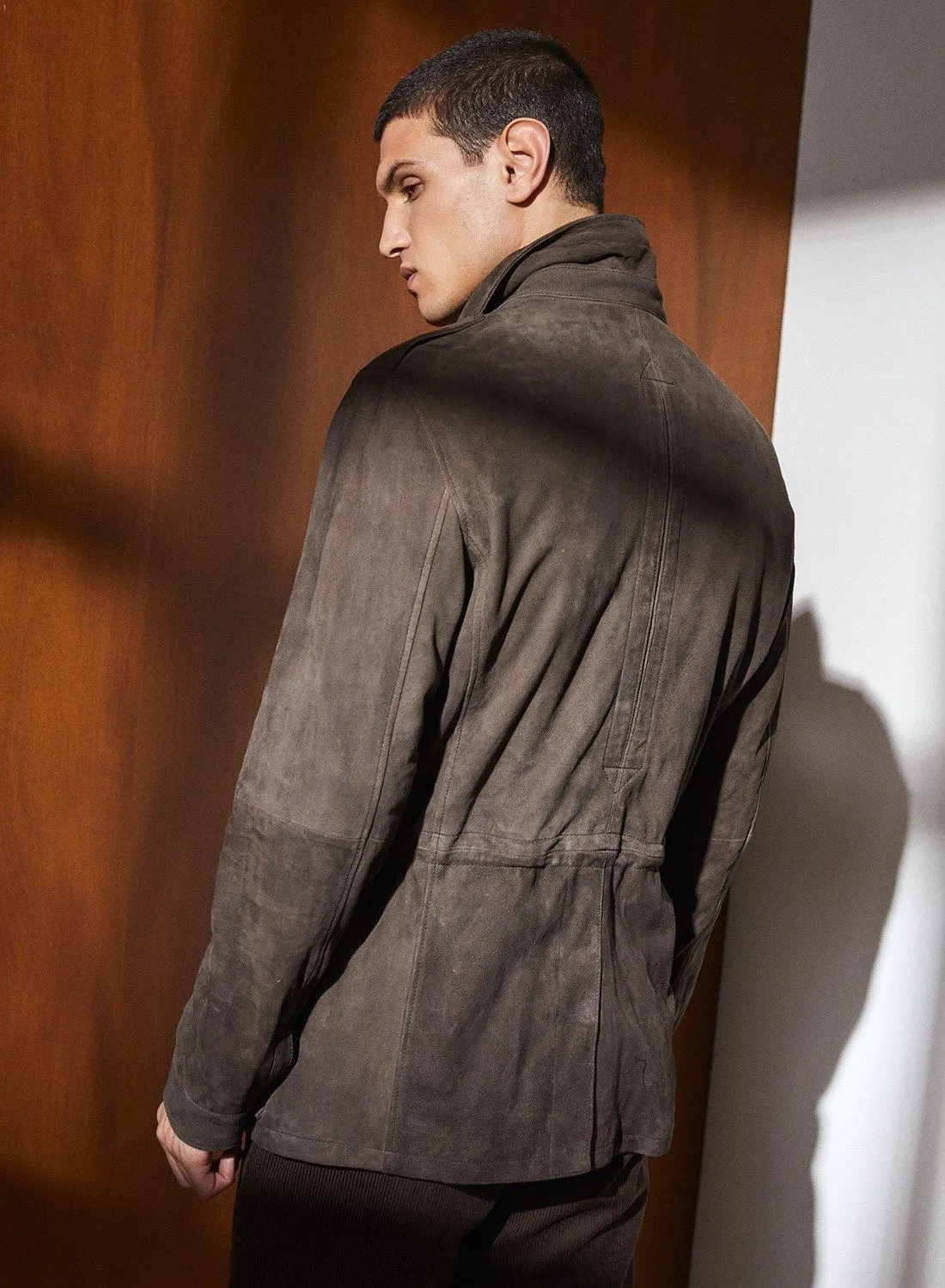 Parka bolsillos gamuza