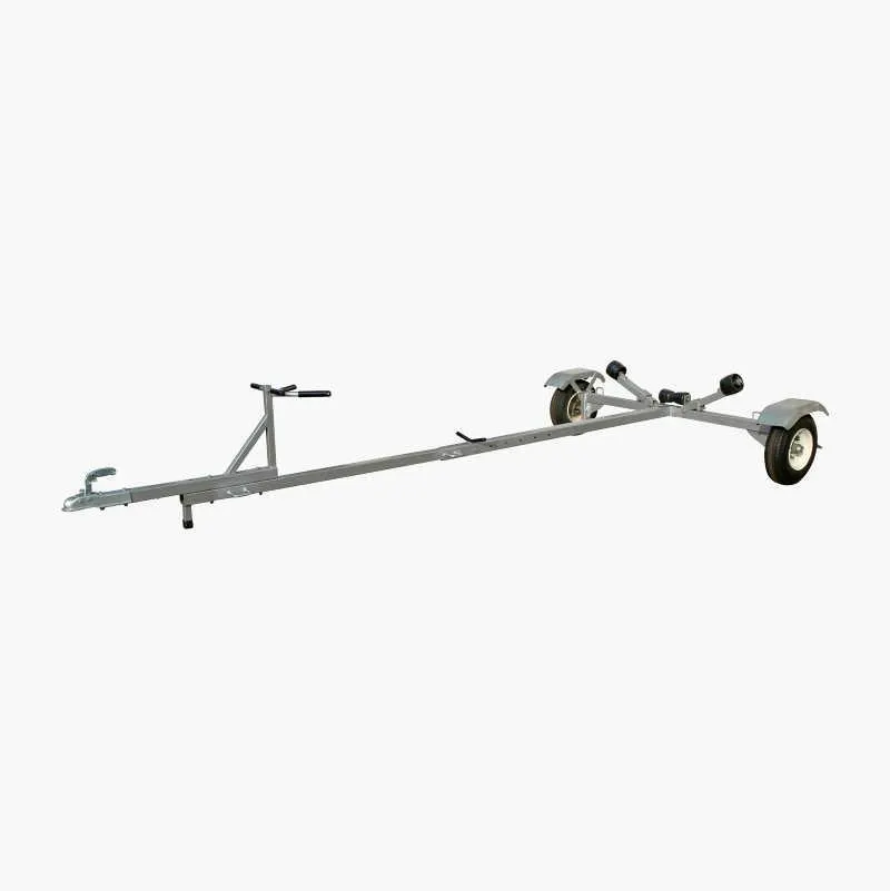 Boat trailer, unbraked