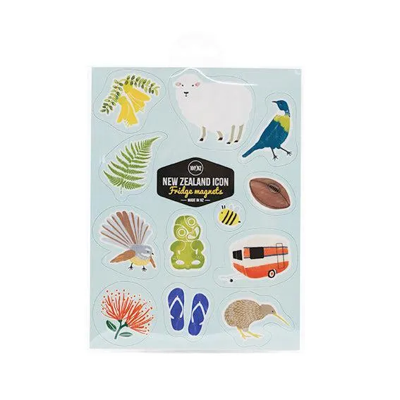 NZ Icons Magnet Set
