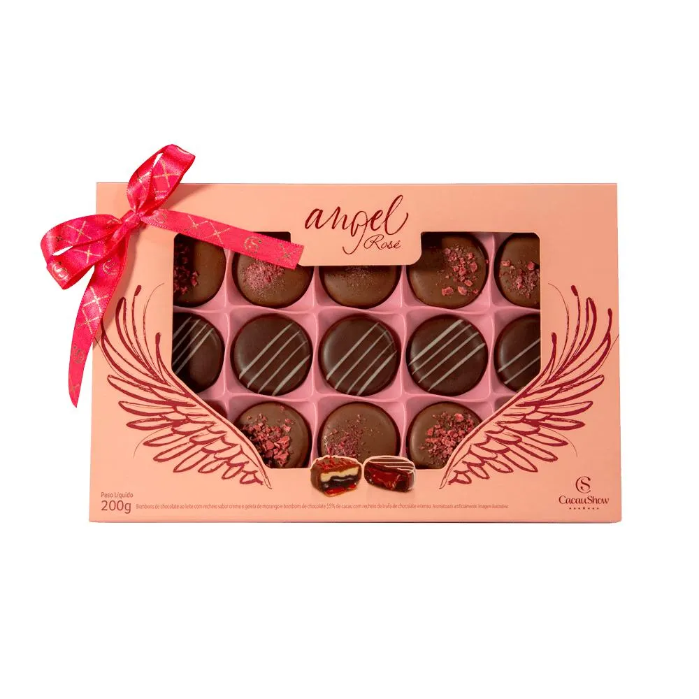 CAIXA ANGEL ROSE 200G