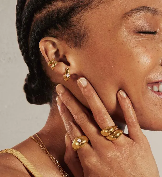 Deia Domed Ring Stack