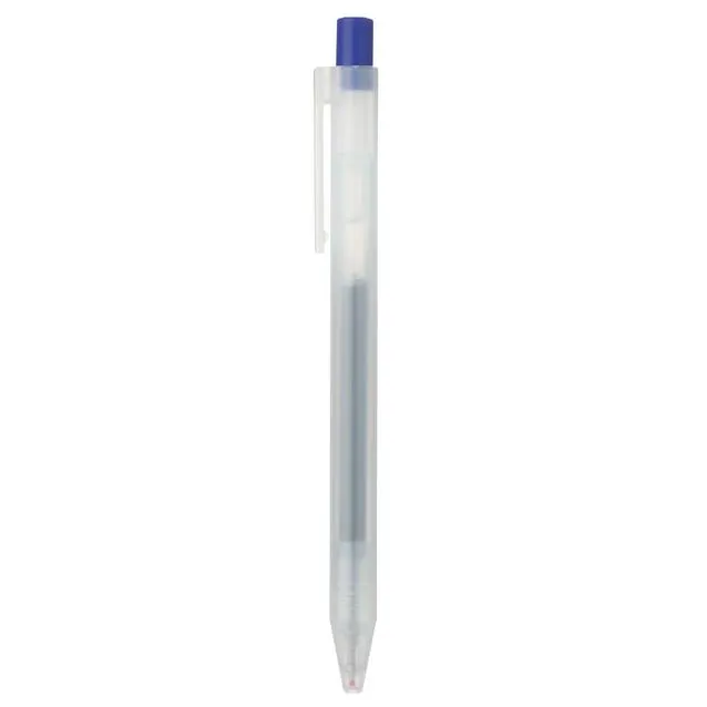 Gel Ink Knock Type Ballpoint Pen, 0.5 mm, Blue