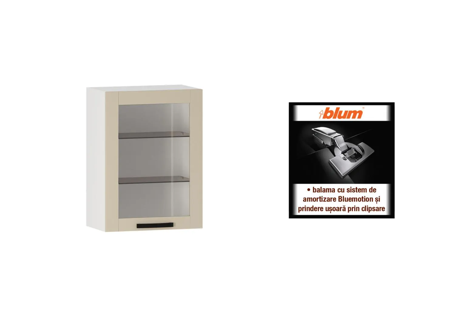 Suspendat cu vitrină L55 s&d