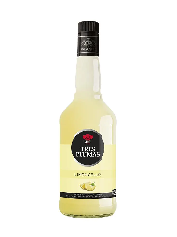 LICOR TRES PLUMAS LIMONCELLO 700ML