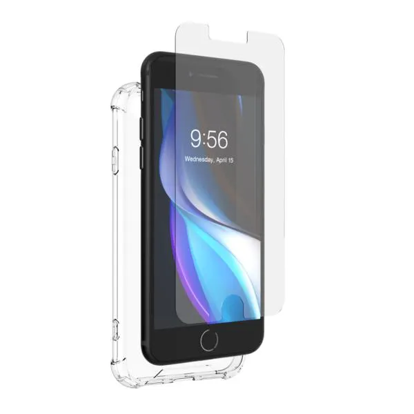 Defence Case and Glass Screen Protector Bundle for iPhone SE