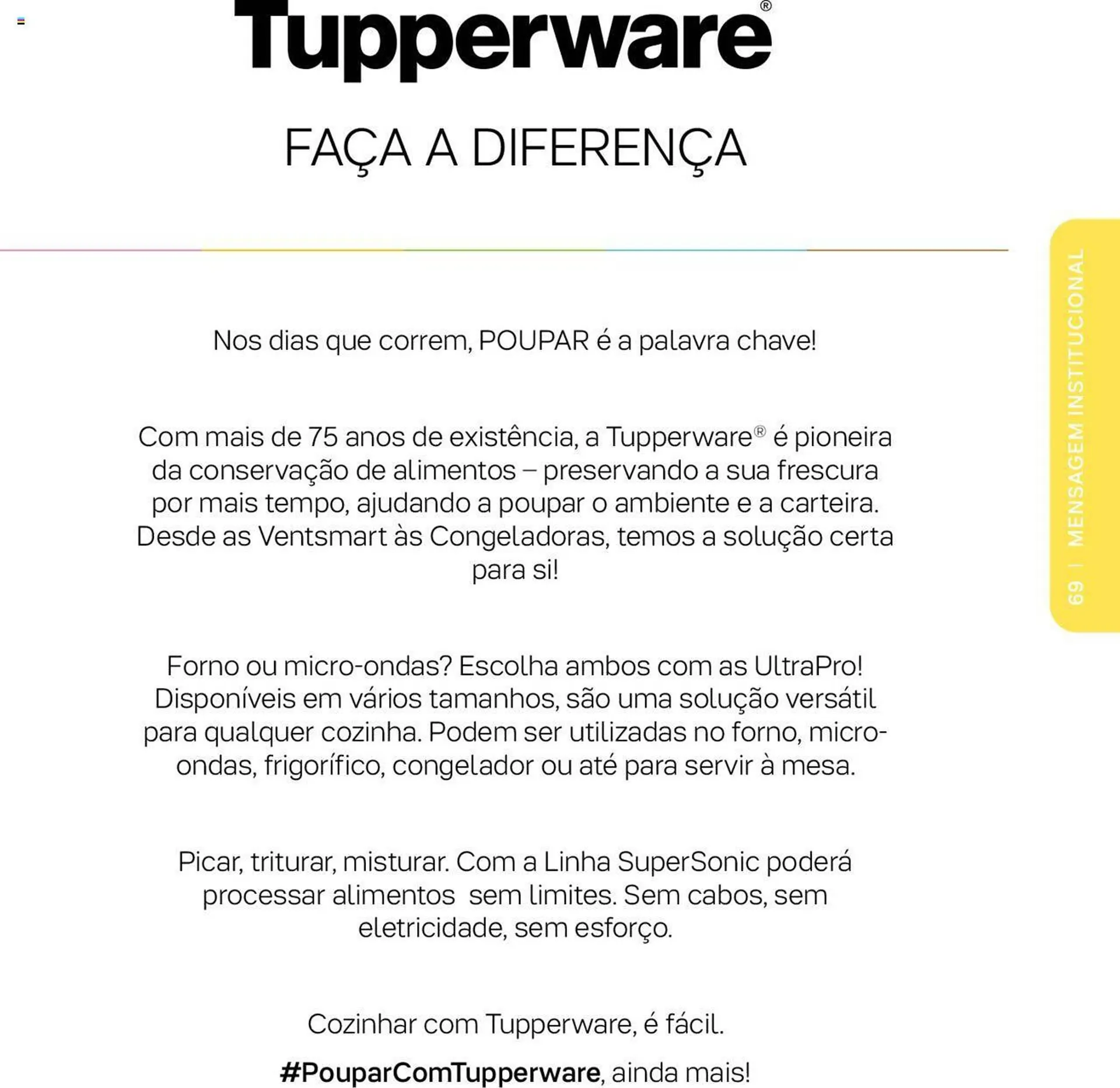 Folheto Folheto Tupperware de 7 de março até 31 de agosto 2023 - Pagina 69
