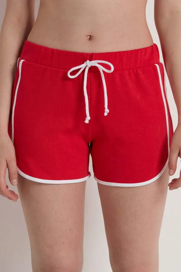 Shorts Felpa Piping