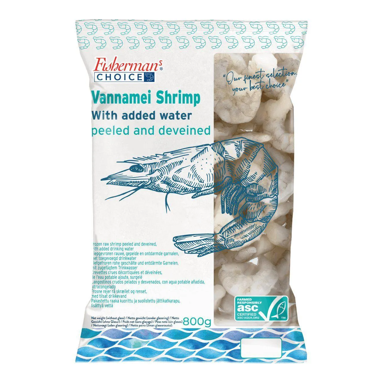 Vannamei gepeld 16/20 ASC