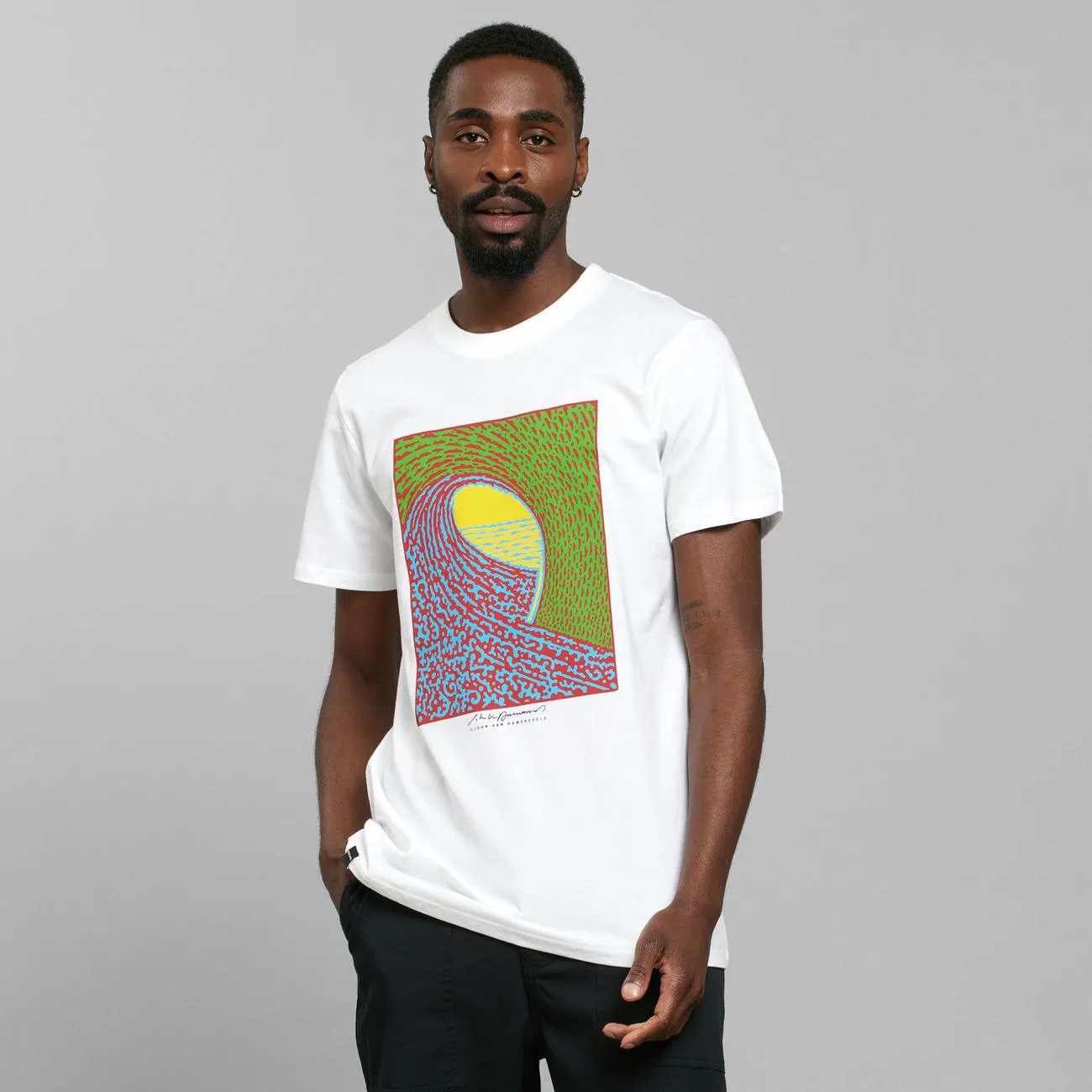 T-shirt Stockholm Next Wave White