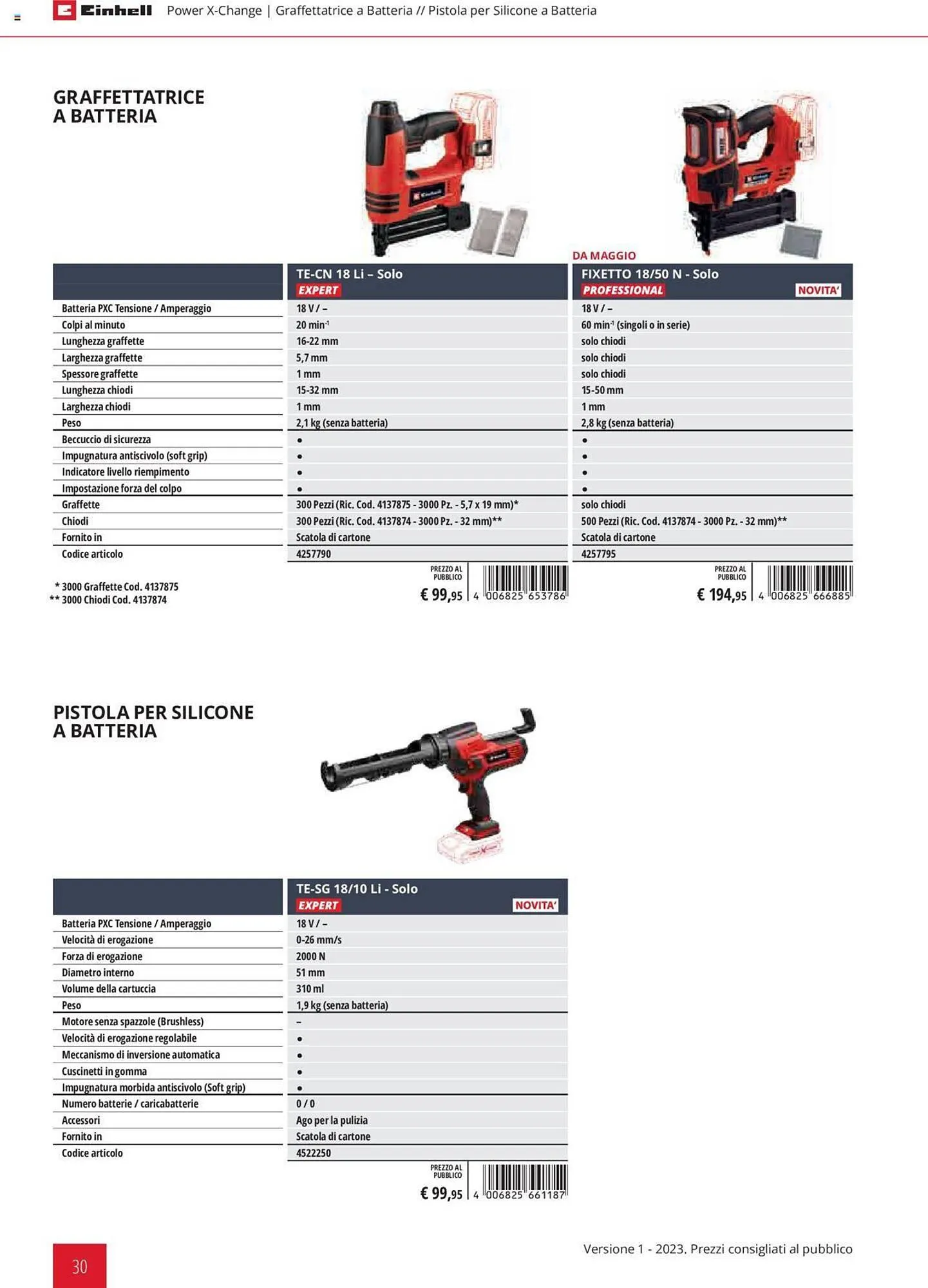 Volantino Einhell da 1 febbraio a 31 dicembre di 2023 - Pagina del volantino 30