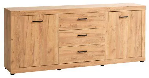 Dressoir LINTRUP 2 deuren 3 lades eiken