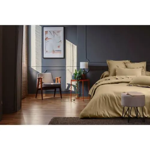 Set letto matrimoniale 200x200 cm+2 federe 63x63 cm in raso di cotone