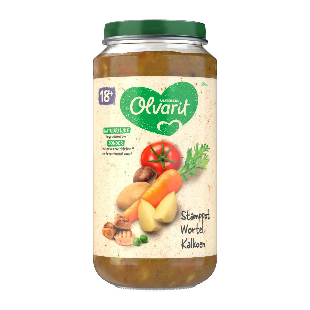 Olvarit Stamppot Wortel Kalkoen 18+ Maanden 250 g