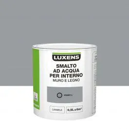 SMALTO ALL' ACQUA PER INTERNI 2 MANI GRANITO 3 SATINATO 500ML LUXENS